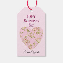 El día de San Valentín Vintage Flores rosadas Pers