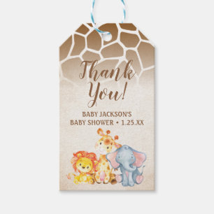 Etiquetas Para Regalos El elefante de la selva que Baby Shower le