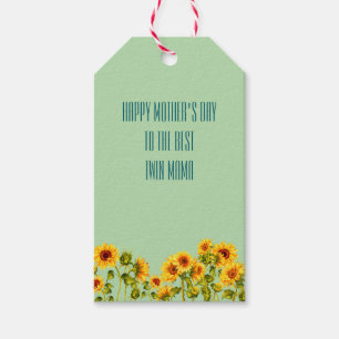 Etiquetas Para Regalos El encantador Día de las Madres de los Sunflowers