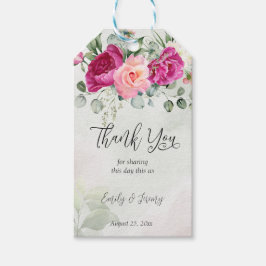 Etiquetas Para Regalos El eucalipto verde magenta rosas favorece