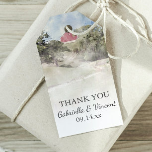 Etiquetas Para Regalos El granero rojo en la granja de Hill Country Tags