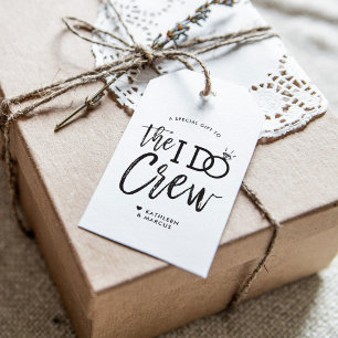 Etiquetas Para Regalos El I Do Crew Favor para la fiesta de bodas