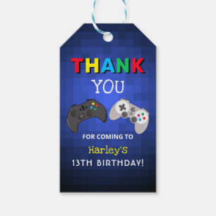 Etiquetas Para Regalos ¡El Juego Está En Marcha! Video Game Gracias