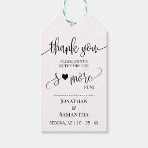 Etiquetas Para Regalos El minimalista favor de la boda de S'more