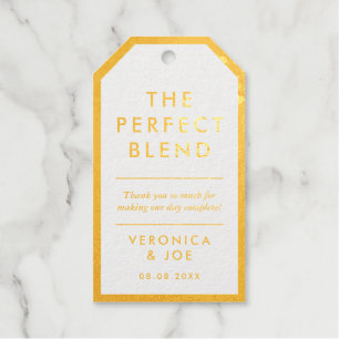 Etiquetas Para Regalos El oro y el blanco modernos La mezcla perfecta