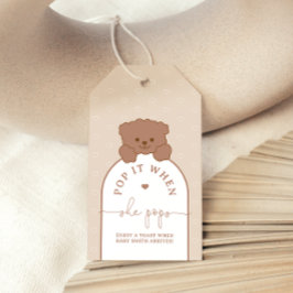 Etiquetas Para Regalos El oso minimalista se lo pique cuando le da un fav