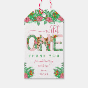 Etiquetas Para Regalos El primer cumpleaños de Wild One Leopard