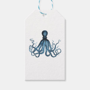 Etiquetas Para Regalos El pulpo kraken el mar costero náutico de la play