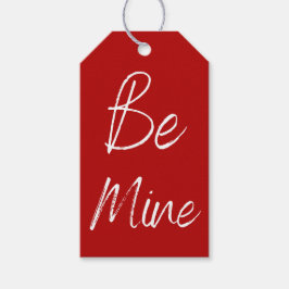 Etiquetas Para Regalos El rojo y el blanco deben ser mi Valentín