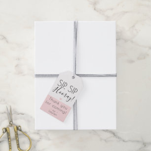 Etiquetas Para Regalos El sorbo moderno del sorbo Hooray, hace estallar