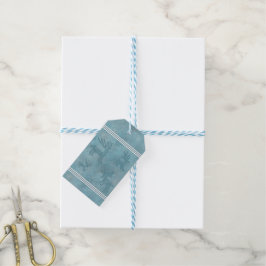 Etiquetas Para Regalos El venado de invierno del suroeste y el azul de lo