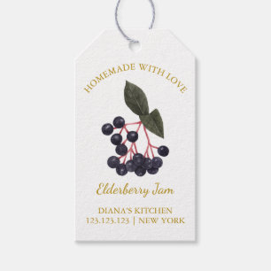 Etiquetas Para Regalos Elderberry Jam Hang Tag l White