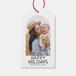 Etiquetas Para Regalos Elegant Arch Photo Winter Holiday 