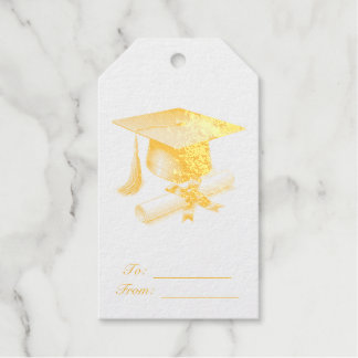 Etiquetas Para Regalos Elegant Foil Graduation Gift Tag