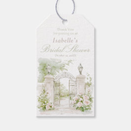 Etiquetas Para Regalos Elegant French Chateau Pastel Bridal Garden 