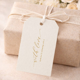 Etiquetas Para Regalos Elegant Ivory Thank You Gift Tag