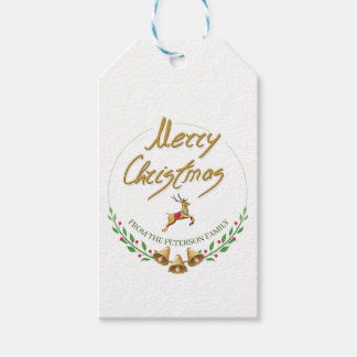 Etiquetas Para Regalos Elegant Merry Christmas Personalized Gift Tag