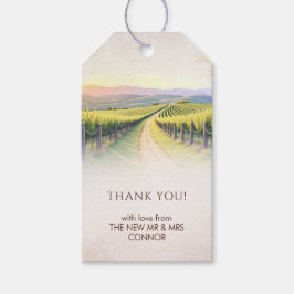 Etiquetas Para Regalos Elegant Romantic Vineyard Rustic Wedding