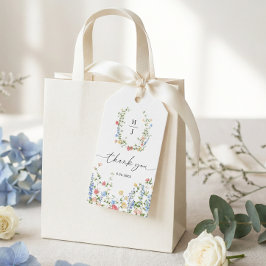 Etiquetas Para Regalos Elegant Wildflower Wedding Thank You Favor