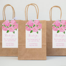 Elegante acuarela rosa Hydrangea Boda floral