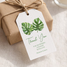 Elegante acuarela Tropical Palm Baby Shower