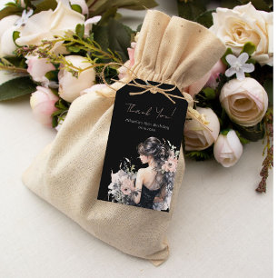 Etiquetas Para Regalos Elegante Agradecimiento de 18 Cumpleaños