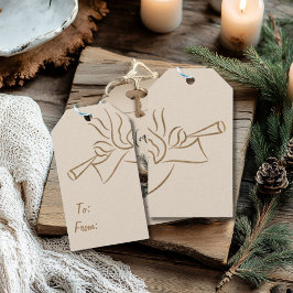 Etiquetas Para Regalos Elegante Angel Rectangular Gift Tag