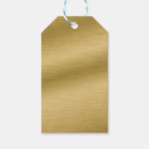 Etiquetas Para Regalos Elegante arte de oro cepillado de imitación