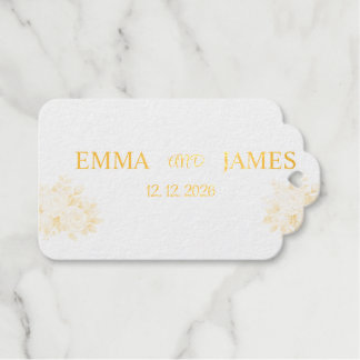 Etiquetas Para Regalos Elegante Boda de Acuarela de Eucalipto