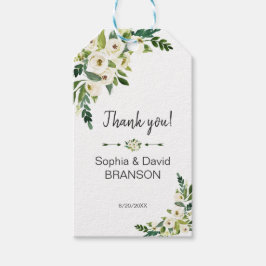 Etiquetas Para Regalos Elegante Boda de escritura a mano floral en flor b