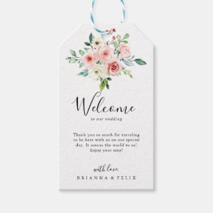 Etiquetas Para Regalos Elegante Boda floral de otoño
