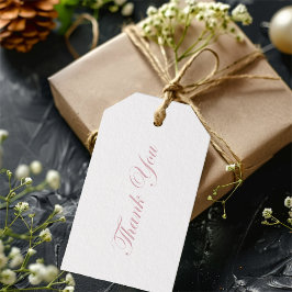 Etiquetas Para Regalos Elegante Boda Minimalista Gracias