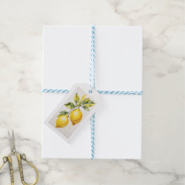 Etiquetas Para Regalos Elegante diseño de acuarela de limón