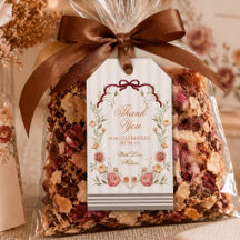 Elegante Ducha de Bebe Otoño Floral de Agradecimie