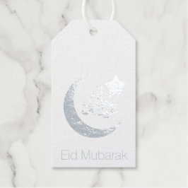 Etiquetas Para Regalos Elegante Estrella Eid Mubarak Gold Moon