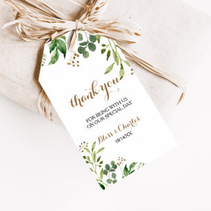 Etiquetas Para Regalos Elegante Eucalyptus Leaf Greeneration Gracias