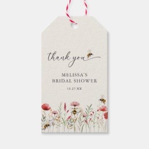 Etiquetas Para Regalos Elegante Favor De Ducha Bridal De Abeja De Flor Si