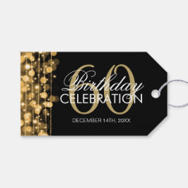 Etiquetas Para Regalos Elegante fiesta de cumpleaños número 60 despierta 