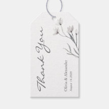 Elegante flor dibujada a mano. Airy boda Gracias