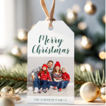 Elegante foto de Navidades de escritura verde esme