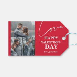 Etiquetas Para Regalos Elegante foto de pareja de Día de San Valentín de 