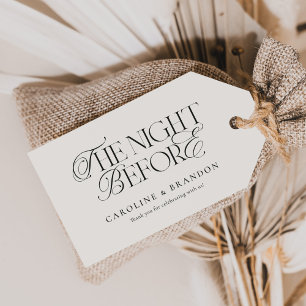 Etiquetas Para Regalos Elegante Guión La Noche Antes De La Cena Del Ensay