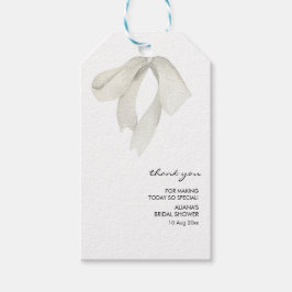 Etiquetas Para Regalos Elegante hermano que está atando la ducha nupcial