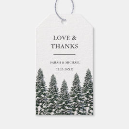 Etiquetas Para Regalos Elegante invierno Wonderland Snowflakes