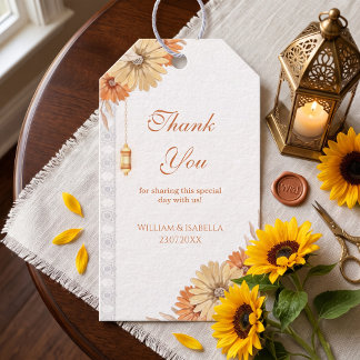 Etiquetas Para Regalos Elegante lámpara árabe floral boda