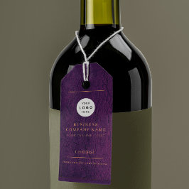 Etiquetas Para Regalos Elegante logo botella de vino de vítores personali