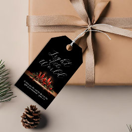 Etiquetas Para Regalos Elegante luz de la Biblia mundial contra Navidades