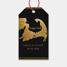 Elegante Mapa de Cape Cod Boda 