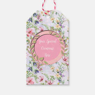 Etiquetas Para Regalos Elegante Marco Floral: para Todas las Ocasiones