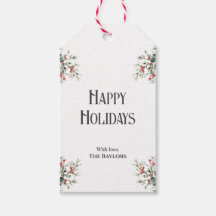 Elegante Minimalista Acuarela Holly Festiva